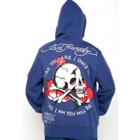 Ed Hardy Mens Skull As You Will Be Basic Hoody Ed Hardy Mens Skull As You Will Be Basic Hoody