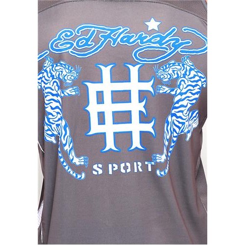 Hot Ed Hardy Mens Tiger Roar Sport Tank Grey