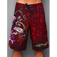 Ed Hardy Mens beach pants red Authorized Site Ed Hardy Mens beach pants red Authorized Site