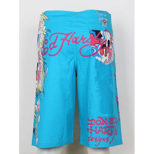 Ed Hardy Mens beach pants blue enjoy great discount