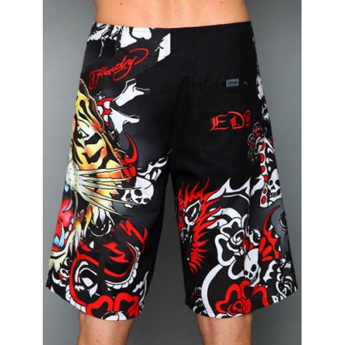 Ed Hardy Mens beach pants black new collection