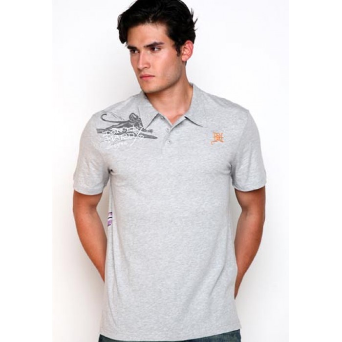Ed Hardy Surf Rats Enzyme Washed Polo