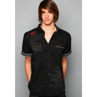 Ed Hardy Top Hat Skull Mens Basic Embroidered Polo Ed Hardy Top Hat Skull Mens Basic Embroidered Polo