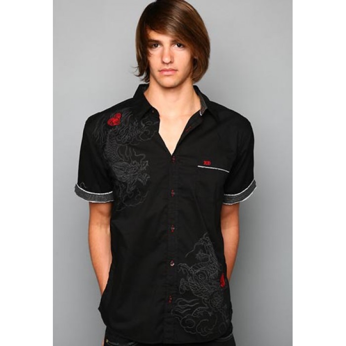Ed Hardy Top Hat Skull Mens Basic Embroidered Polo