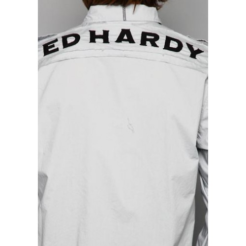 Ed Hardy Polo U.S.A. Eagle Foil Stitched