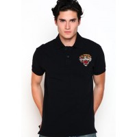 Ed Hardy Polo Mens Patched Utility Embroidery Ed Hardy Polo Mens Patched Utility Embroidery
