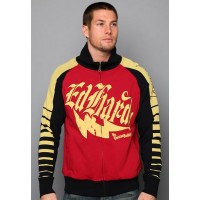 Ed Hardy Mens Jacket Love Kills Slowly Script Track Red Ed Hardy Mens Jacket Love Kills Slowly Script Track Red