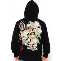 Ed Hardy Mens Skull Snake Basic Hoody 02 Ed Hardy Mens Skull Snake Basic Hoody 02