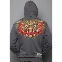 Ed Hardy Mens Dragon Waves Vintage Wash Hoody Ed Hardy Mens Dragon Waves Vintage Wash Hoody