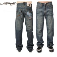 Ed Hardy Mens Jeans 0103 Free and Fast Shipping