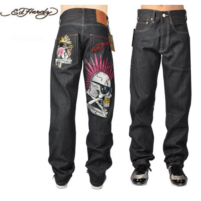 Ed Hardy Mens Jeans 0772 pretty and colorful