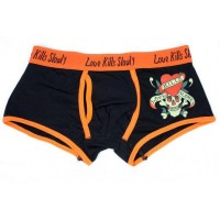 ED Hardy Mens Underwear Love Kills Slowly in Black ED Hardy Mens Underwear Love Kills Slowly in Black