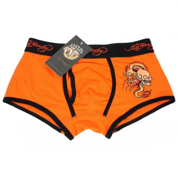 ED Hardy Mens Underwear Orange For Sale
