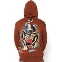Ed Hardy Mens Fierce Panther Basic Hoody Ed Hardy Mens Fierce Panther Basic Hoody