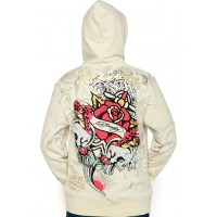 Ed Hardy Butterfly Skull Platinum Hoody Ed Hardy Butterfly Skull Platinum Hoody