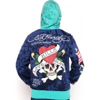 Ed Hardy LKS Flaming Monster Platinum Hoody Ed Hardy LKS Flaming Monster Platinum Hoody