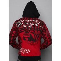 Ed Hardy Mens Bulldog Cap Specialty Hoody Ed Hardy Mens Bulldog Cap Specialty Hoody