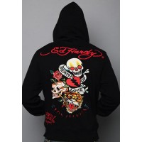 Ed Hardy Death Of Love And Tiger Basic Hoody Ed Hardy Death Of Love And Tiger Basic Hoody