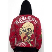 Ed Hardy Mens Skull Glory Platinum Hoody Ed Hardy Mens Skull Glory Platinum Hoody