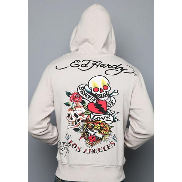 Ed Hardy Death Of Love And Tiger Basic Hoody 02