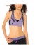 Ed Hardy Cat Eyes And Roses Racerback Sports Bra Lavendar