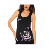 Ed Hardy Mi Amor Butterfly Racerback Sport Tank Black Ed Hardy Mi Amor Butterfly Racerback Sport Tank Black