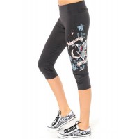 Ed Hardy Mi Amor Butterfly Fitted Sport Capris Grey Ed Hardy Mi Amor Butterfly Fitted Sport Capris Grey