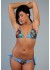 Ed Hardy Womens True Anchor Heart Two Piece Bikini in Blue