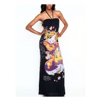 Ed Hardy Angelic Plaited Halter Maxi Dress Black Ed Hardy Angelic Plaited Halter Maxi Dress Black