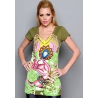 ED Hardy Womens christian audigier Tee Buy Online ED Hardy Womens christian audigier Tee Buy Online